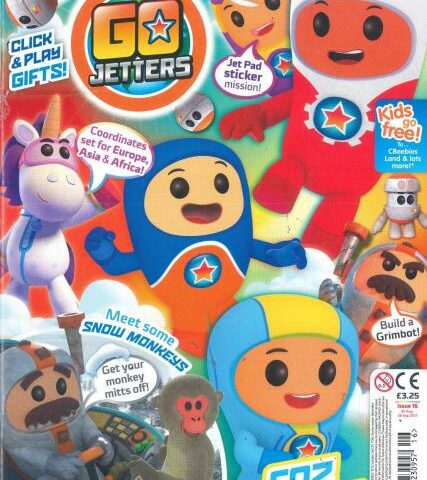 Go Jetters issue 16 - click and play gifts, Jet Pad sticker mission