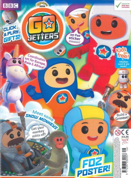 Go Jetters issue 16 - click and play gifts, Jet Pad sticker mission